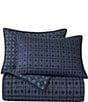 Color:Blue - Image 3 - Indigo Collection Reversible Quilt Mini Set