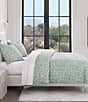 HiEnd Accents Keziah Chenille Jacquard Textured Mini Comforter Set, Color:Green - Image 1