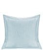 Color:Light Blue - Image 1 - Luna Collection Single Flanged Washed Linen Pillow