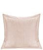 Color:Blush - Image 1 - Luna Collection Single Flanged Washed Linen Pillow