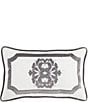 Color:White - Image 1 - Madison Linen Framed Boudoir Pillow