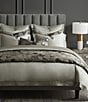 HiEnd Accents Pastoral Jacquard Collection French Toile Woven Metallic Comforter Mini Set, Color:Champagne - Image 3