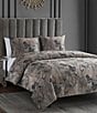 Color:Rose Gold - Image 1 - Pastoral Jacquard Collection French Toile Woven Metallic Comforter Mini Set