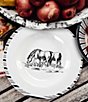 HiEnd Accents x Paseo Road Ranch Life Collection Melamine Salad Plates, Set of 4, Color:White - Image 2