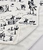 Color:Black - Image 5 - Indigo Hill by HiEnd Accents Ranch Life Western Toile Campfire Sherpa Throw