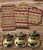 Color:Multi - Image 1 - Southwest Multi Animal Print and Rustic Bear Canister, 13-Piece Set