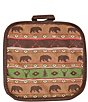 Color:Multi - Image 5 - Southwest Multi Animal Print and Rustic Bear Canister, 13-Piece Set