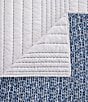 Color:Blue/White - Image 6 - Staccato Reversible Quilt Mini Set