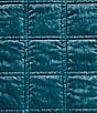 Color:Teal - Image 3 - Stella Collection Faux Silk Velvet Double Box Stitched Throw Blanket