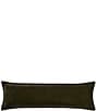 HiEnd Accents Stella Faux Silk Velvet Long Lumbar Pillow, Color:Fern Green - Image 1