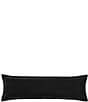 HiEnd Accents Stella Faux Silk Velvet Long Lumbar Pillow, Color:Black - Image 1