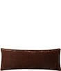 Color:Copper Brown - Image 1 - Stella Faux Silk Velvet Long Lumbar Pillow