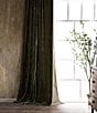 Color:Fern Green - Image 1 - Stella Lined Silk Velvet Window Treatment