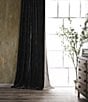 Color:Black - Image 1 - Stella Lined Silk Velvet Window Treatment