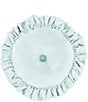 Color:Icy Blue - Image 1 - Stella Silk Ruffled Trim Round Pillow