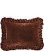Color:Copper Brown - Image 1 - Stella Silk Velvet Oblong Pillow