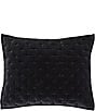 Color:Black - Image 1 - Stella Silk Velvet Pillow Sham