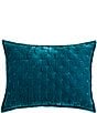 Color:Teal - Image 1 - Stella Silk Velvet Pillow Sham
