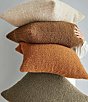 HiEnd Accents Teddy Soft Plush Textured Boucle Euro Pillow, Color:Umber - Image 2