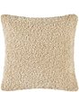 HiEnd Accents Teddy Soft Plush Textured Boucle Euro Pillow, Color:Cream - Image 1