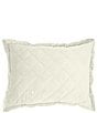 Color:Cream - Image 1 - Velvet Diamond Quilted Boudoir Pillow