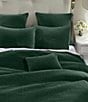 HiEnd Accents Venetian Stone Washed Cotton Velvet Quilt Mini Set, Color:Emerald Green - Image 1