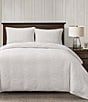 HiEnd Accents Verona Patterned Matelasse Comforter Mini Set, Color:Vintage White - Image 1
