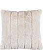 Color:White - Image 1 - White Mink Faux Fur Pillow