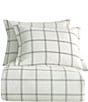 HiEnd Accents Windowpane Plaid Comforter Mini Set, Color:White - Image 2