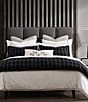 HiEnd Accents Windowpane Plaid Comforter Mini Set, Color:Black - Image 7