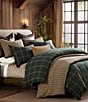 Color:Hunter Green - Image 1 - Hiend Accents Windowpane Plaid Duvet Cover Mini Set