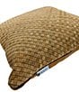 Color:Butterscotch - Image 2 - Woven Suede Leather Lumbar Pillow