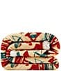 HiEnd Accents x Indigo Arizona Campfire Sherpa-Backed Southwestern Throw Blanket, Color:Tan/Multi - Image 2