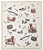 HiEnd Accents x Indigo Hill Duck Camp Campfire Hunting Sherpa Throw Blanket - Image 1