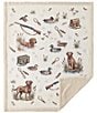 HiEnd Accents x Indigo Hill Duck Camp Campfire Hunting Sherpa Throw Blanket - Image 3