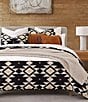 HiEnd Accents x Paseo Road Southwestern Geometric Pattern High Desert Chenille Jacquard Comforter Mini Set, Color:Black - Image 2