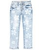 Color:Antonella - Image 1 - Big Girls 7-16 Daisy Discharge Denim Jeans