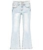 Color:Faye - Image 1 - Big Girls 7-16 High-Rise Embroidered Pocket Flare Jeans