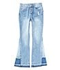Color:Madelyn - Image 1 - Big Girls 7-16 High-Rise Patchwork Flare-Leg Jeans
