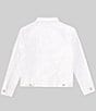 Color:White - Image 2 - Big Girls 7-16 Long-Sleeve Denim Jacket