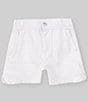 Color:White - Image 1 - Big Girls 7-16 Ruffle Hem Shorts