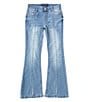 Color:Diem - Image 1 - Big Girls 7-16 Seamed-Front Flare-Leg Jeans