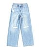 Color:Madelyn - Image 1 - Big Girls 7-16 Wide Leg Blue Jeans