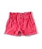 Color:Pink Yarrow - Image 1 - Little Girls 4-6X Paperbag Waist Short