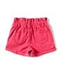 Color:Pink Yarrow - Image 2 - Little Girls 4-6X Paperbag Waist Short