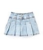 Color:Larry - Image 1 - Little Girls 4-6X Pleated Denim Skirt