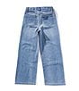 Hippie Girl Little Girls Sequin-Embellished Bow-Patterned Wide-Leg Jeans, Color:Elinor - Image 2