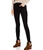 Color:Black - Image 1 - Power Stretch Mid Rise Skinny Jeans