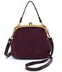 HOBO Alba Suede Frame Crossbody Bag - Image 1