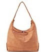 Color:Tan - Image 2 - Hobo Astrid Leather Hobo Shoulder Bag